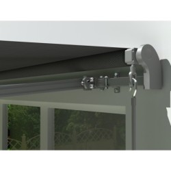 X-Metal Stores bannes Aluminium et acier Gris