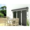 X-Metal Stores bannes Aluminium et acier Gris