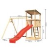Karibu Stations de jeux Bois massif Bois naturel