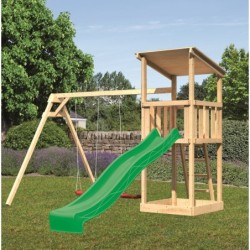 Karibu Stations de jeux Bois massif Bois naturel