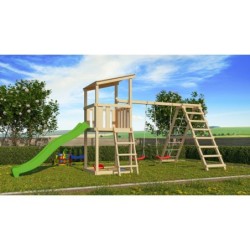 Karibu Stations de jeux Bois massif Bois naturel