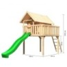Karibu Cabanes enfants Bois massif Marron