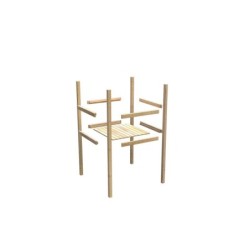 Karibu Cabanes enfants Bois massif Marron