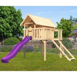 Karibu Cabanes enfants Bois massif Marron