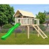 Karibu Cabanes enfants Bois massif Gris terre