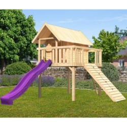 Karibu Cabanes enfants Bois massif Marron