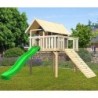 Karibu Cabanes enfants Bois massif Gris terre