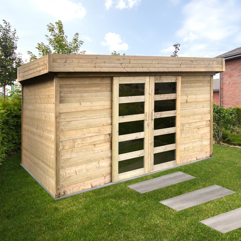Solid Abri de jardin bois 5 à 10 m² Bois massif Marron 8.91m² Solid Abri de jardin bois 5 à 10 m² Bois massif Marron 8.91m²