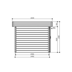 Solid Abri de jardin bois 5 à 10 m² Bois massif Marron 8.91m²