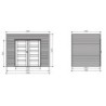 Solid Abri de jardin bois 5 à 10 m² Bois massif Marron 5.94m²