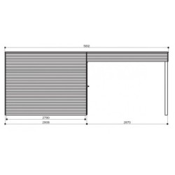 Solid Abri de jardin bois 15 à 20 m² Bois massif Marron 8.69m²