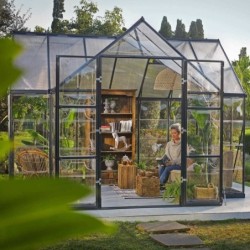 Canopia by Palram Serre de jardin en polycarbonate Gris 10,89m²