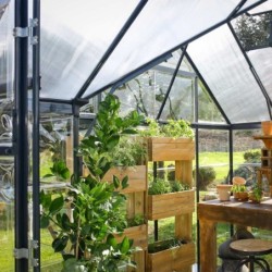 Canopia by Palram Serre de jardin en polycarbonate Gris 10,89m²