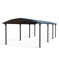 Canopia by Palram Carport double Aluminium Gris 31.00m²