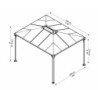 Canopia by Palram Tonnelles de jardin Aluminium Gris 10.7m²