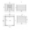 Eden Partenaire Jardin Abri de jardin bois 5 à 10 m² Bois Marron 9m²