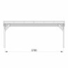 Cerland Carport double Bois massif Marron 31m²
