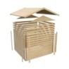 Karibu Abri de jardin bois plus de 20 m² Bois massif Marron