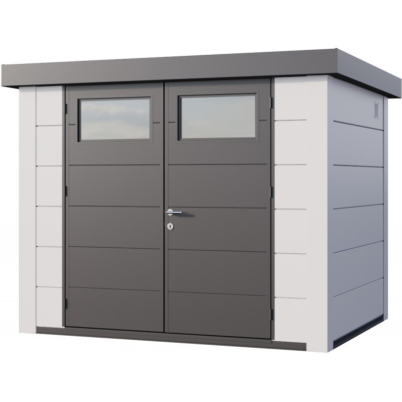 Telluria Abri de jardin métal Acier galvanisé Blanc 5.6m² Telluria Abri de jardin métal Acier galvanisé Blanc 5.6m²