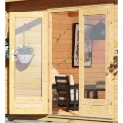 Karibu Abri de jardin bois plus de 20 m² Bois massif Marron