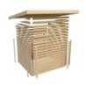 Karibu Abri de jardin bois plus de 20 m² Bois massif Marron