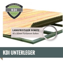 Karibu Abri de jardin bois plus de 20 m² Bois massif Marron