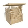 Karibu Abri de jardin bois 10 à 15 m² Bois massif Marron