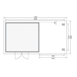 Karibu Abri de jardin bois plus de 20 m² Bois massif Marron