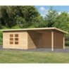 Karibu Abri de jardin bois plus de 20 m² Bois massif Marron