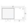 Karibu Abri de jardin bois plus de 20 m² Bois massif Marron