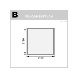 Karibu Abri de jardin bois 5 à 10 m² Bois massif Gris 5.62m²