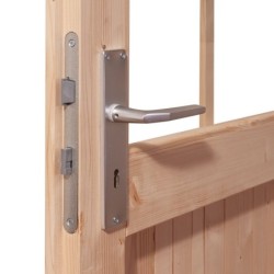 Karibu Abri de jardin bois 5 à 10 m² Bois massif Gris 8.82m²