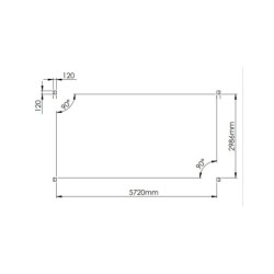 Cerland Carport double Bois massif Marron 30.9m²