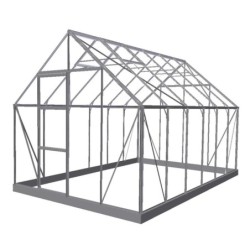 Halls Serre de jardin en verre Gris 9.9m²