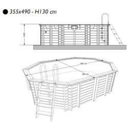 Ubbink Piscines bois Bois