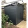 Jôbu Abri de jardin résine Polypropylène Gris 3.24m²