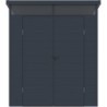 Jôbu Abri de jardin résine Polypropylène Gris 3.24m²