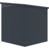 Jôbu Abri de jardin résine Polypropylène Gris 3.24m²