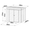 Jôbu Abri de jardin résine Polypropylène Beige 4.10m²