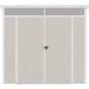 Jôbu Abri de jardin résine Polypropylène Beige 4.10m²
