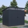 Jôbu Abri de jardin résine Polypropylène Gris 4.10m²