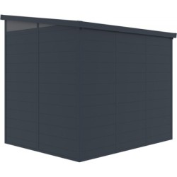 Jôbu Abri de jardin résine Polypropylène Gris 4.10m²