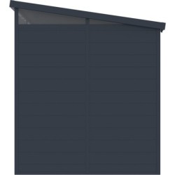 Jôbu Abri de jardin résine Polypropylène Gris 4.10m²