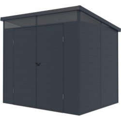 Jôbu Abri de jardin résine Polypropylène Gris 4.10m²