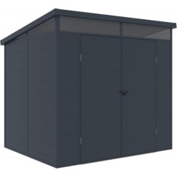 Jôbu Abri de jardin résine Polypropylène Gris 4.10m²