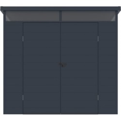 Jôbu Abri de jardin résine Polypropylène Gris 4.10m²