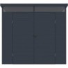 Jôbu Abri de jardin résine Polypropylène Gris 4.10m²