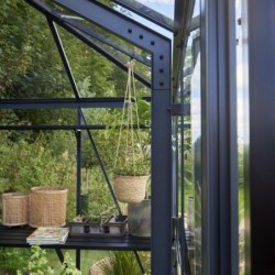 Juliana Serre de jardin en verre Noir 25.6m²