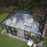 Juliana Serre de jardin en verre Noir 25.6m²