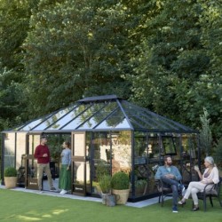 Juliana Serre de jardin en verre Noir 25.6m²